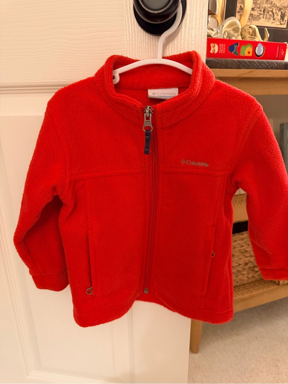 Columbia Kids Bright Red Full-Zip Fleece Jacket